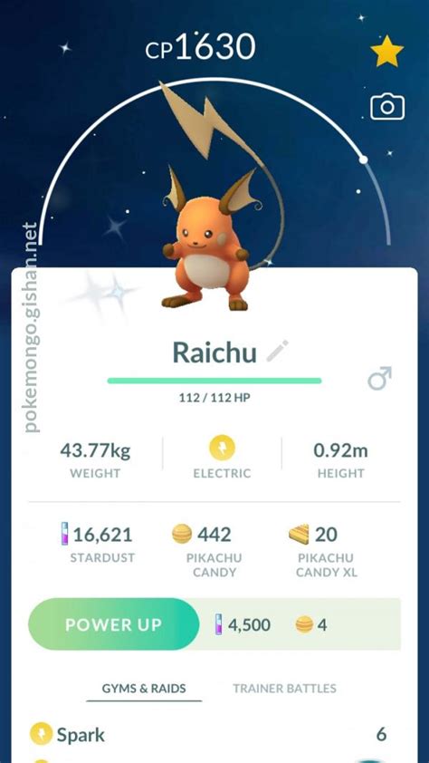 Raichu (Pokémon GO) .